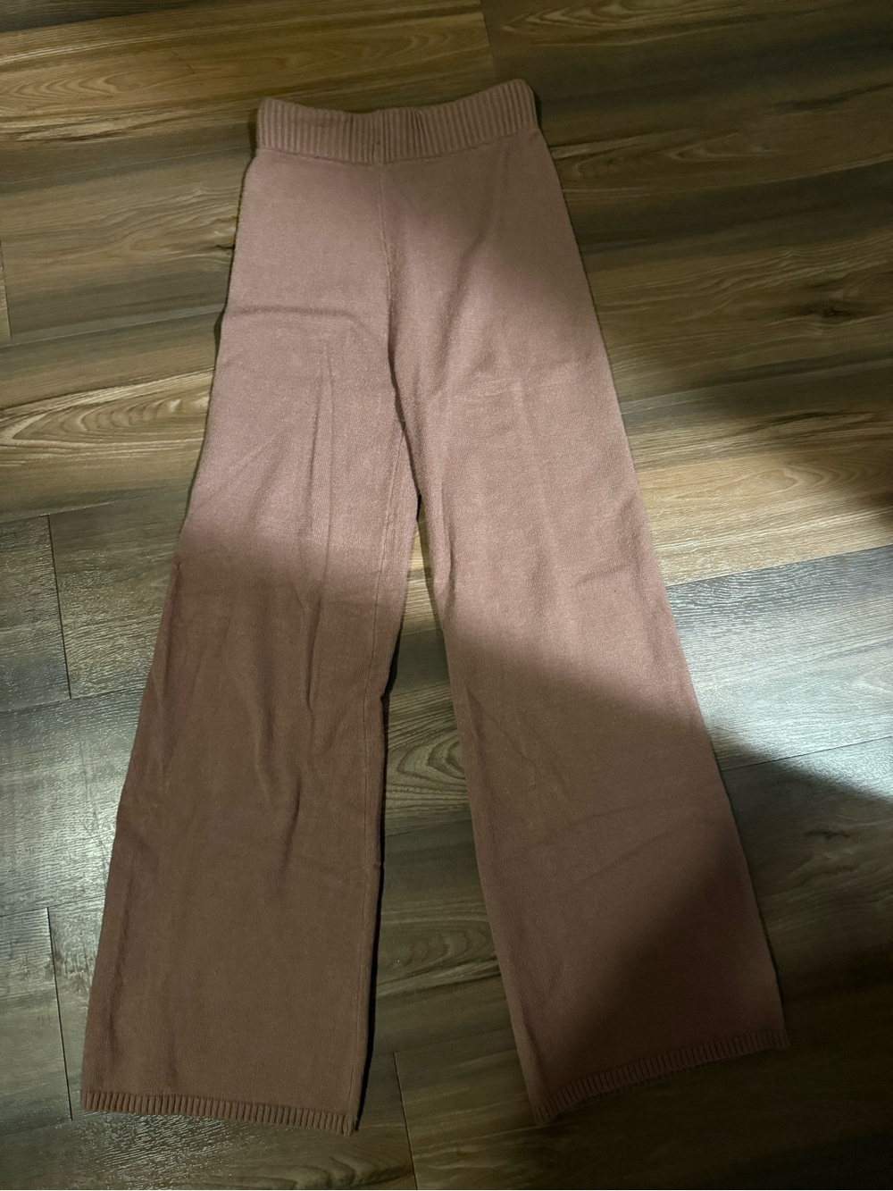 Sincerely Jules Wide-Leg Knit Pants in Mauve